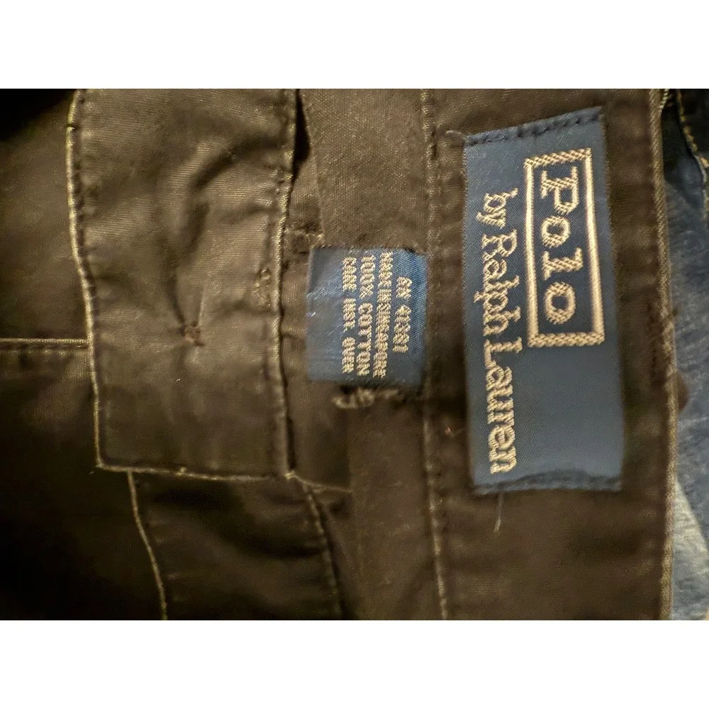 Vintage Polo by Ralph Lauren Hammond  Pants Cotton Pleated Chino Pants 40 x 32‎